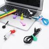 Lusofie 10 Pièces Attaches de Câble Magnétiques Organisateur de Clips de Câble en Silicone Attaches de Câble Réutilisables Gesti170