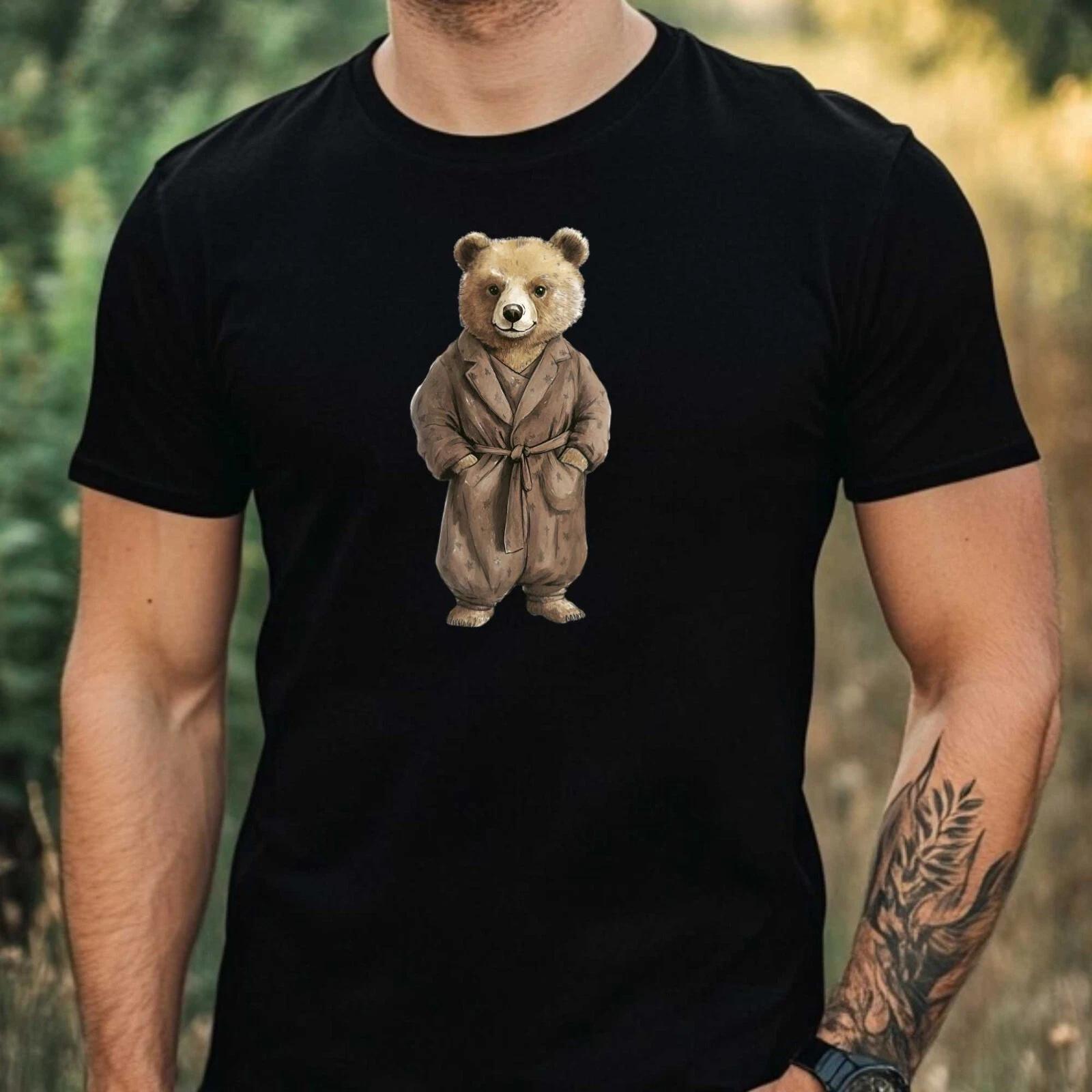 T-Shirt Herren Papa Bär Motiv Baumwolle Größe XS bis 5XL XL