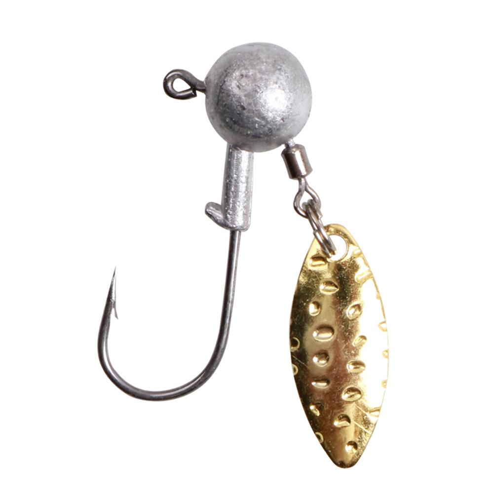 2g-10g Carbon Steel Hook With Noise Sheet Lure Barbed Fishing Hooks Fishing Tackle