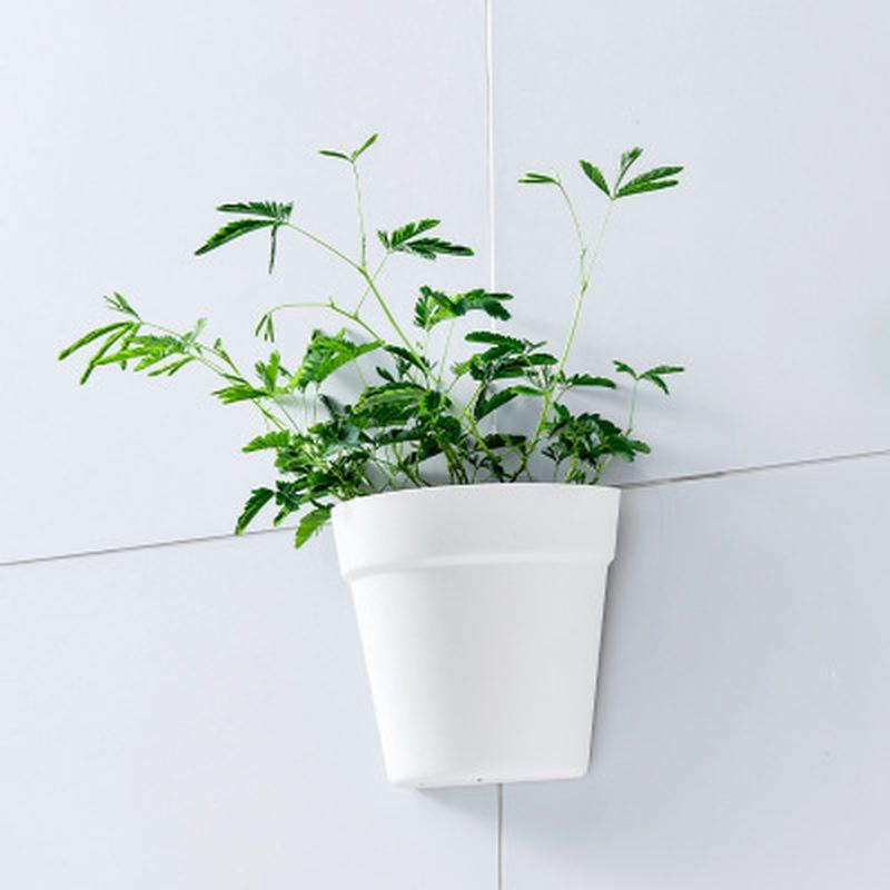 Home Wall Flower Pot Hanging Plastic Wall Planter Basket Desktop Table Floor Garden Office Home Decor