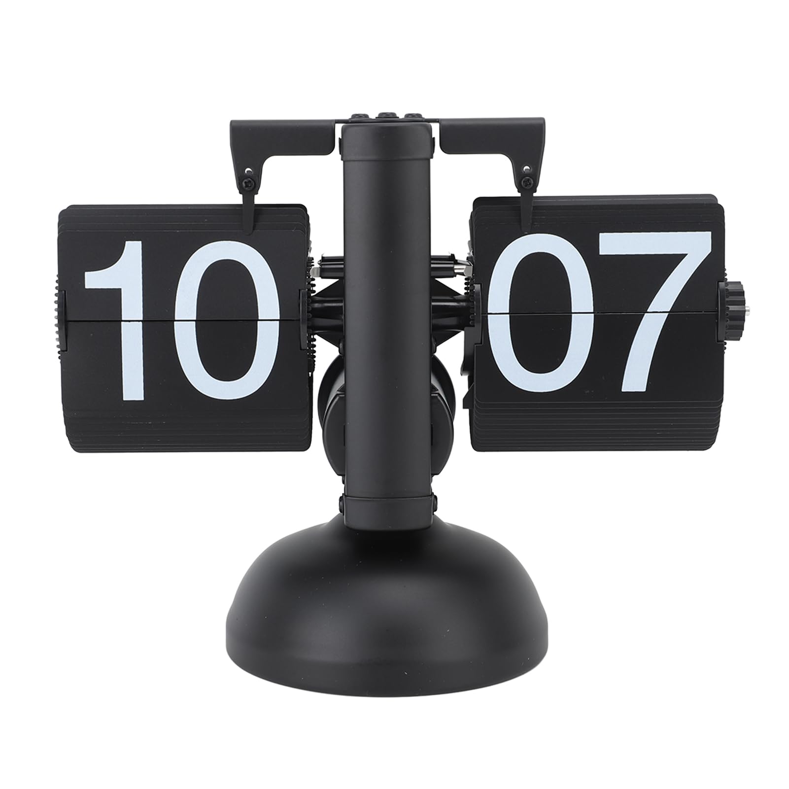 

Retro Large Number Flip Desk Stainless Steel Table Easy to Best Retro Birthday or Christmas Perfect for Living and Office 24-Hour Clock, Clock, Read,