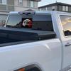 American Eagle Rear Middle Window Decal,Truck Back Center Sliding Window Vinyl Decal,American Flag Perforated Graphics Pickup Sticker,Patriotic Car