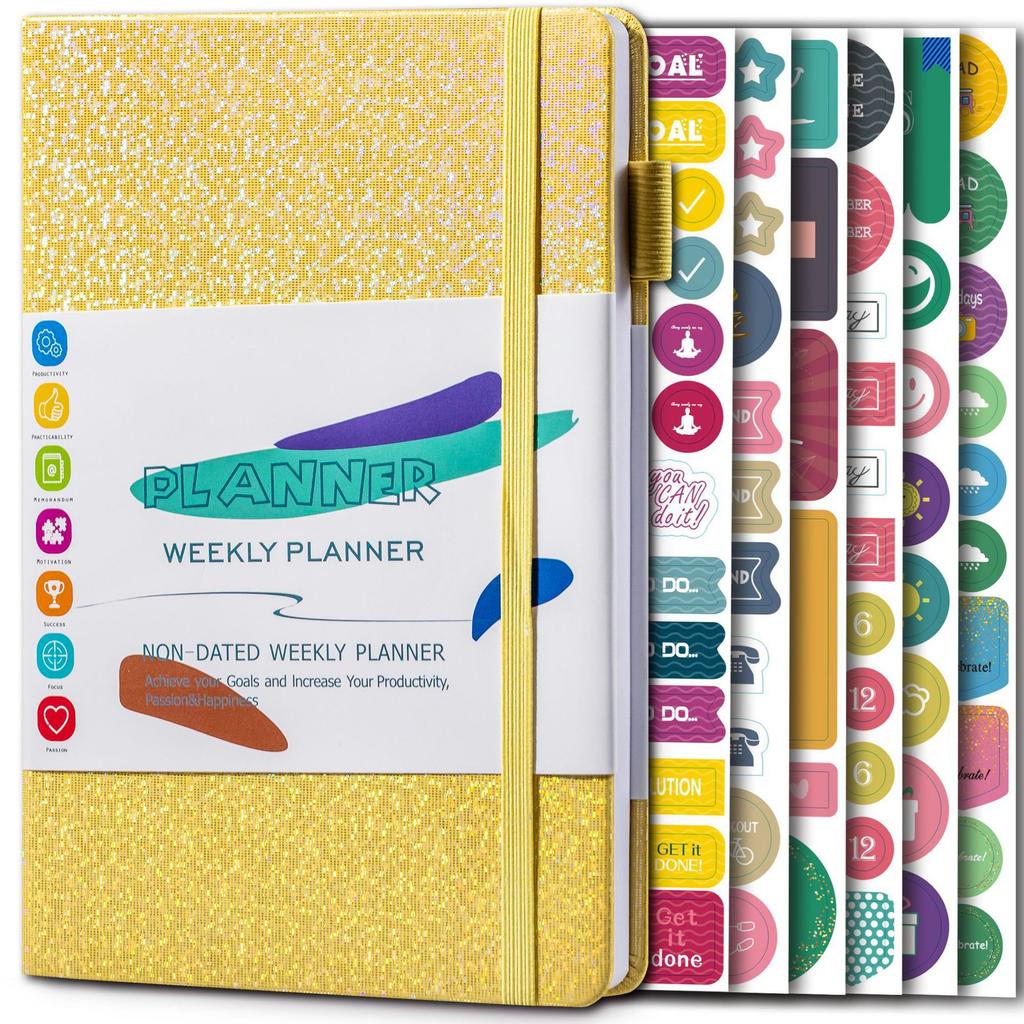 Weekly Monthly Life Planner To Increase Productivity Agenda A5 Notebook Diary Time Management and Hit Your Goals Organizer 2023