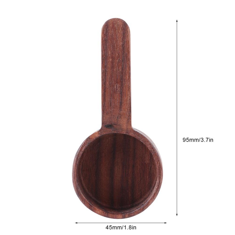 

Long Handle Wooden Measuring Spoon Brown Kitchen Measuring Tools Coffee Measuring Short Handle