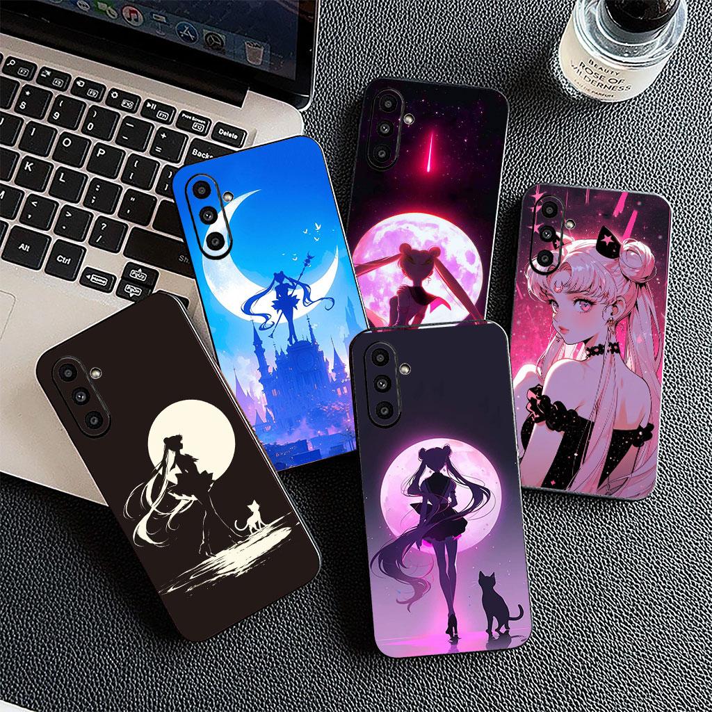 Phone Cover for Samsung Galaxy Note 20 9 8 S8 S10 S9 Plus A54 A33 A21S A31 M21 S10E A17 Case S-Sailors Comics Moon Wallpaper