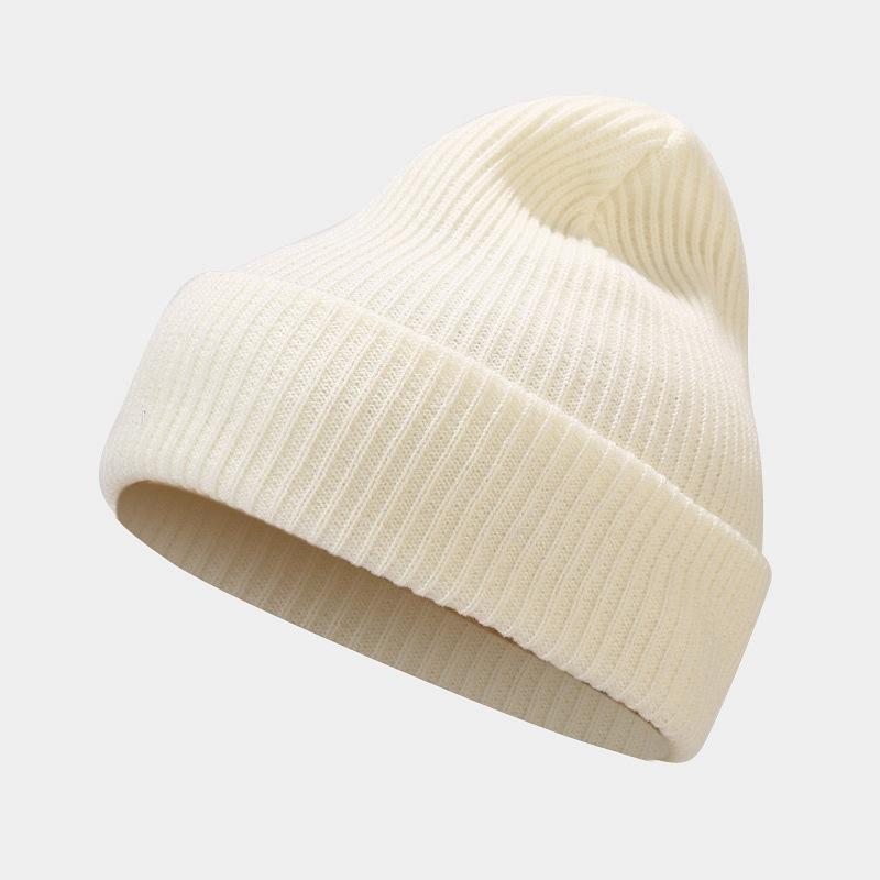 New Hats Men's and Women's Trend Autumn and Winter Outdoor Trend Simple Wool Knitted Hat Student Leisure Stacking Hat