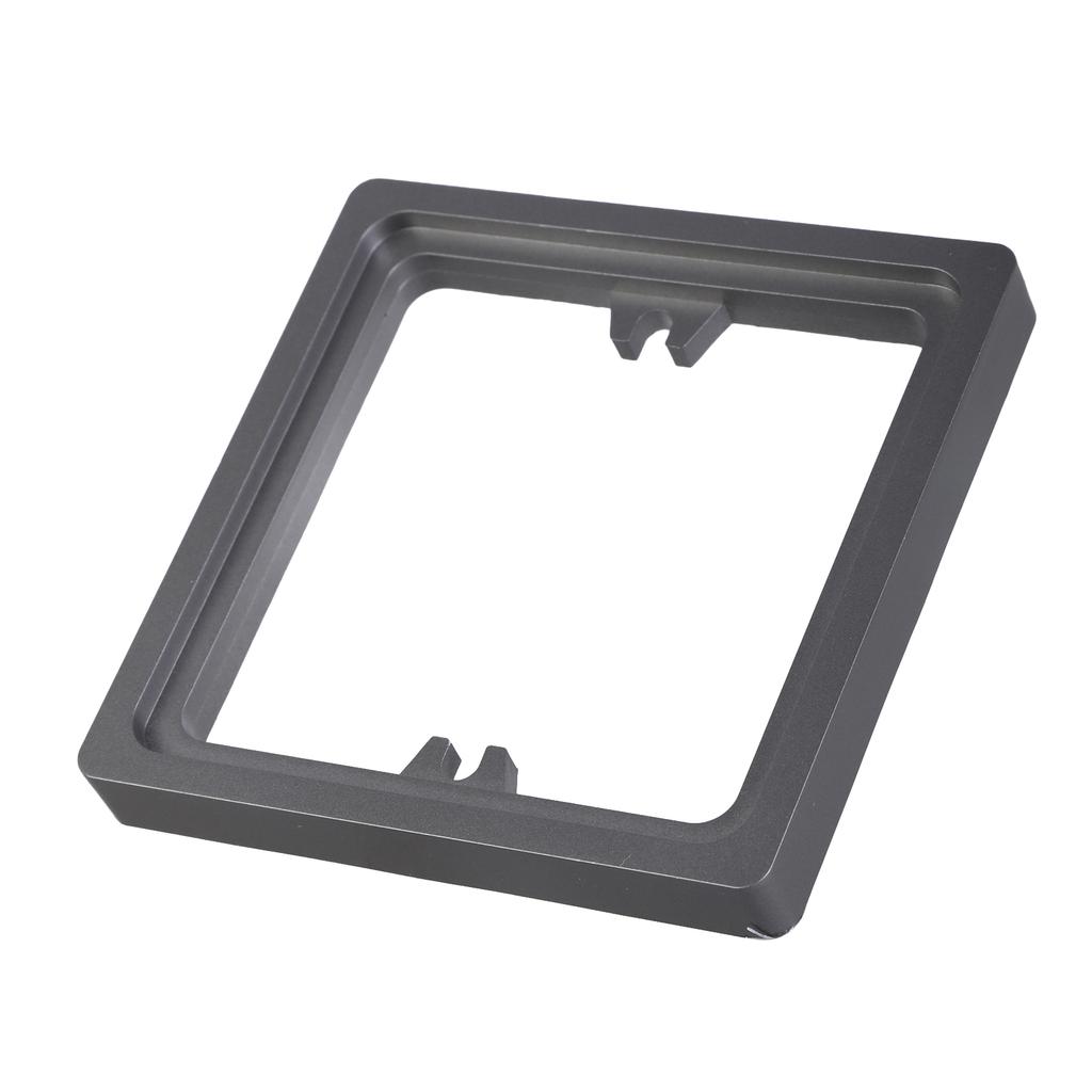 2Pieces Black Plastic Light Switches Surrounds Self Adhesive Designs for Portable and Protective Home Decoration
