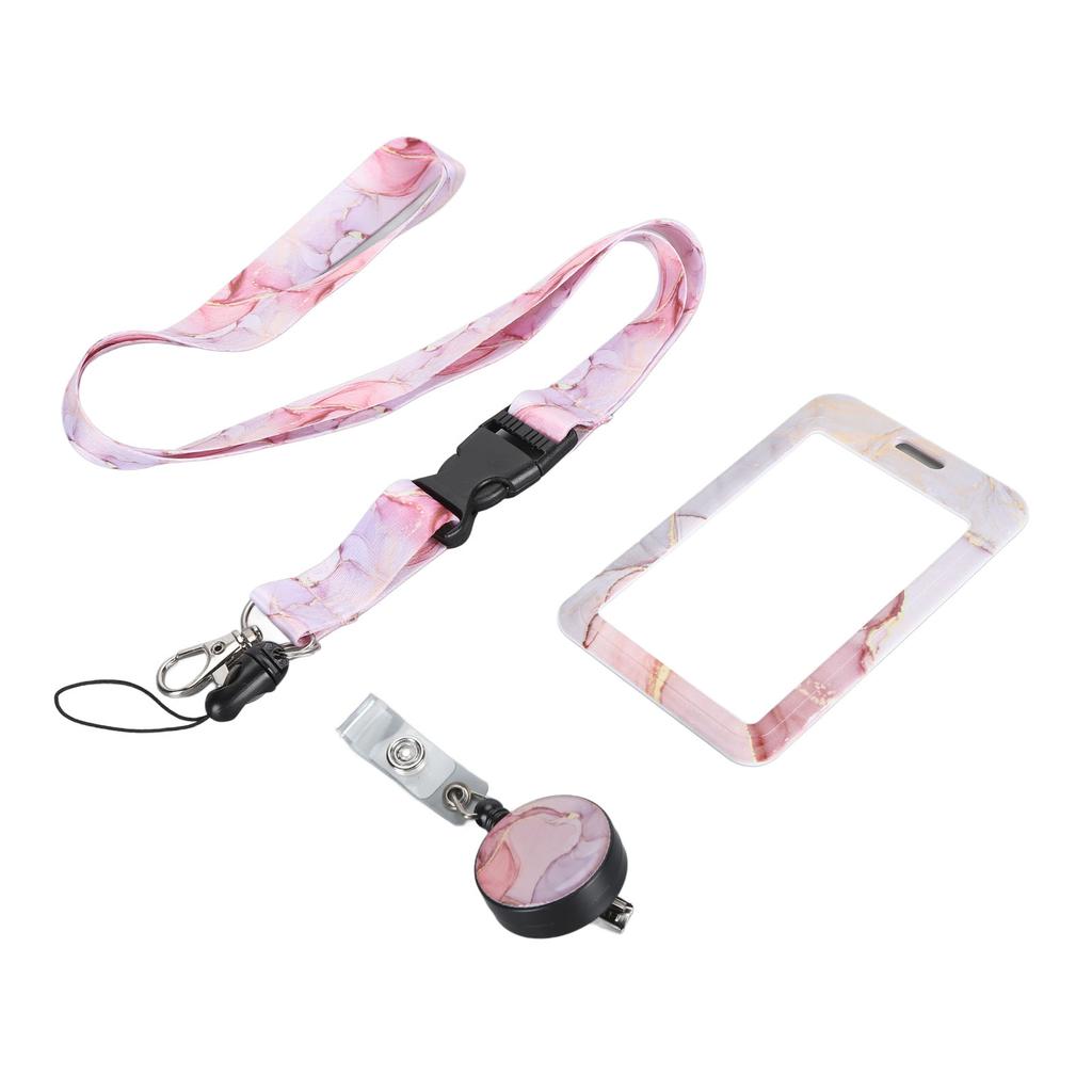 Ausweishalter mit abreißbarem Schlüsselbanddruck Vertikaler einziehbarer Ausweis mit Cliprolle für