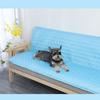 Cooling Pet Mat for Dog Cat Summer Ice Silk Sleeping Pad Non-Slip Washable Anti-Bite Keep Cool Comfortably for Home & Travel