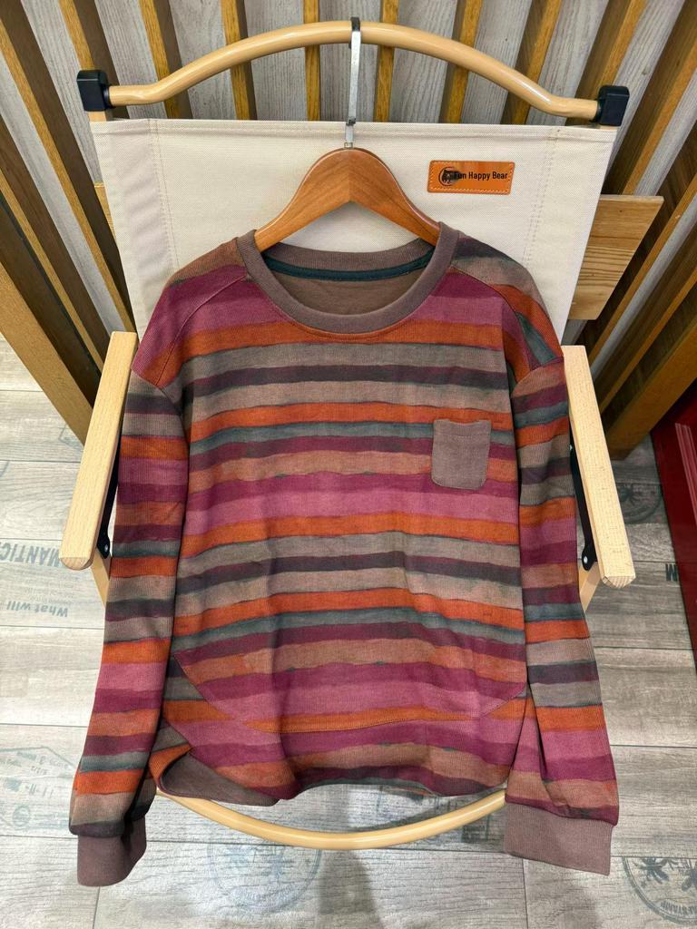 2026 Spring Artistic Printed Round Neck Loose Casual Women's Sweatshirt