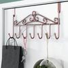 7 Hooks Over Door Hooks Space Saving Door Hanger Rack Door Storage Hook  Kitchen Organizer