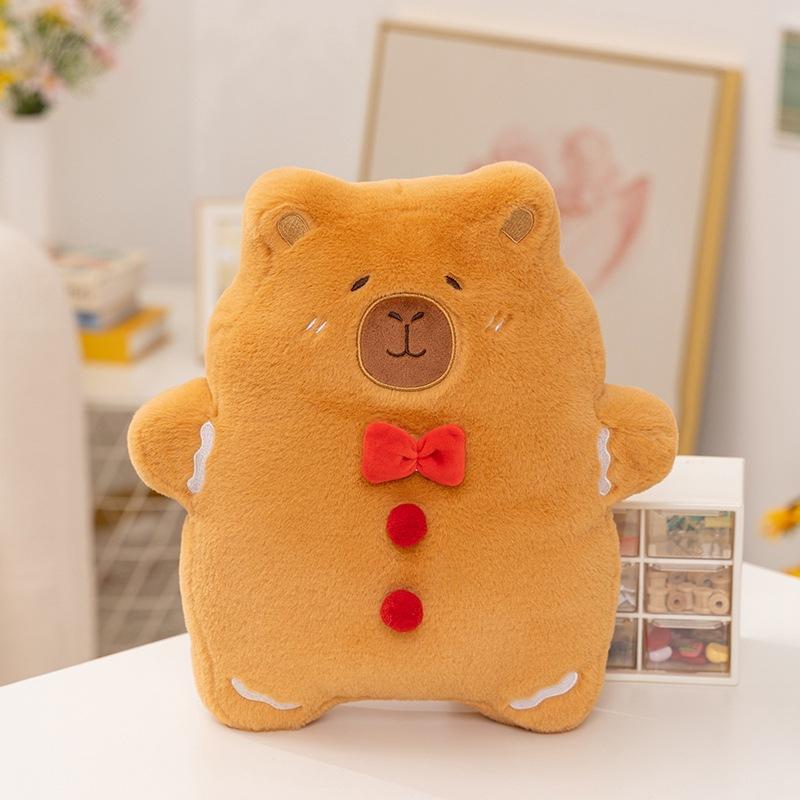 

Cartoon Cute Christmas Cookies Gingerbread Doll Kapibala Doll Plush Toy Doll Children s Pillow Gift 15cm 0.05kg
