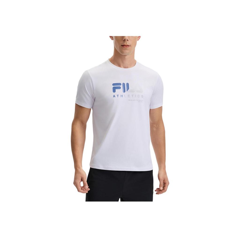 New FILA Fitness T Shirt Men's Jade White A11M521107F-WT