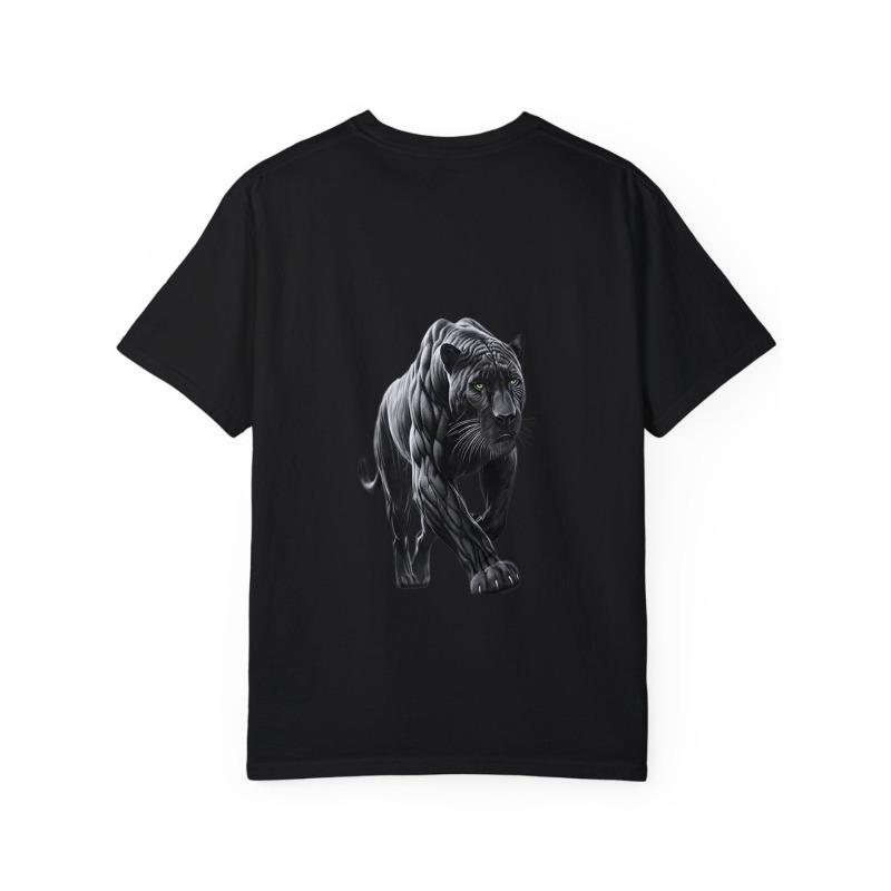 Crewneck T Shirt White Black Panther Graphic Print Casual Wear for Men