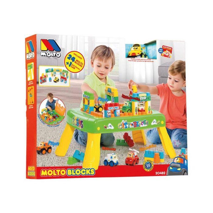 Molto - Table D'activités Avec 25 Blocs Molto