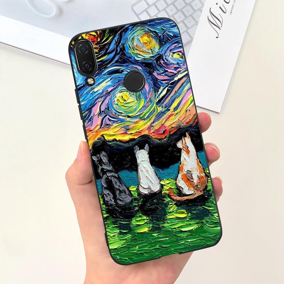 For Huawei Nova 3i Case INE-LX1 Cute Astronauts Cover Soft Silicone Phone Case For Huawei P Smart Plus 2018 Nova3i Fundas Bumper