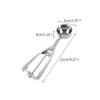 Iskremspade med utløser Rustfritt stål Kakespade for baking Frukt Kakerøre Cupcake