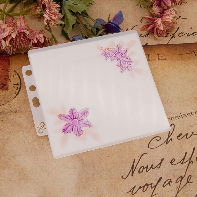 Flower Embossing Folder Stencil Plastic Embossing Template Painting Stencil for Card Making Scrapbooking DIY Album Decor