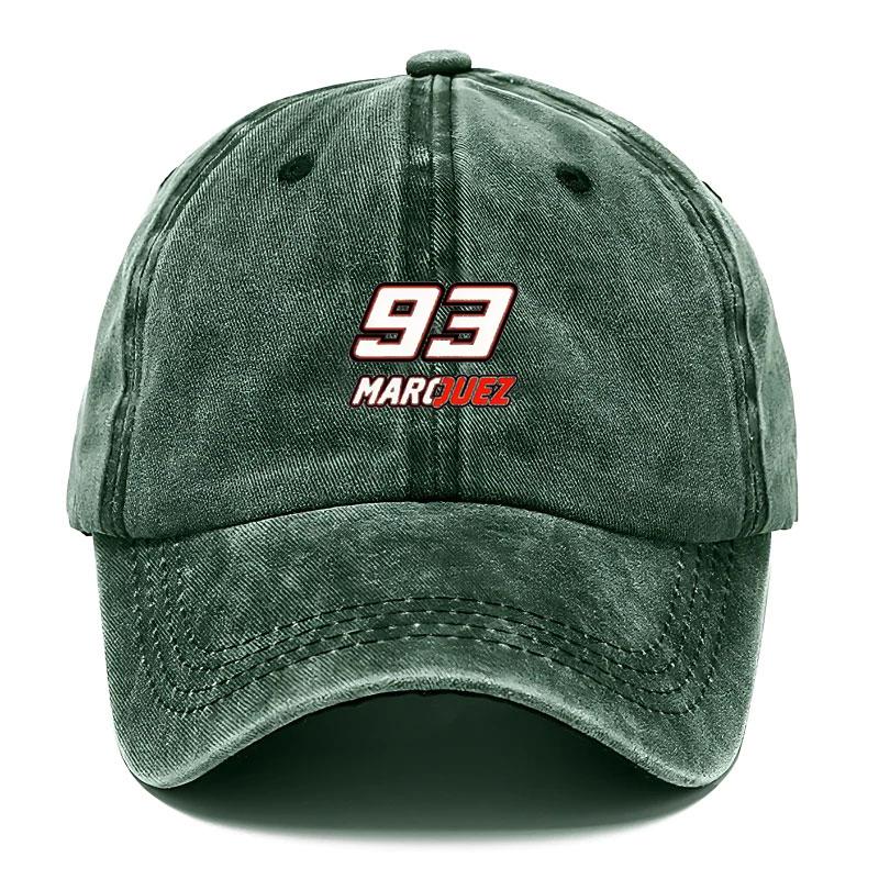 Customize Vintage Washed Cotton Baseball Cap Washed Hat For Men Women 93 Marquez Plain Trucker Hat Casual Outdoor Sports Sun Hat