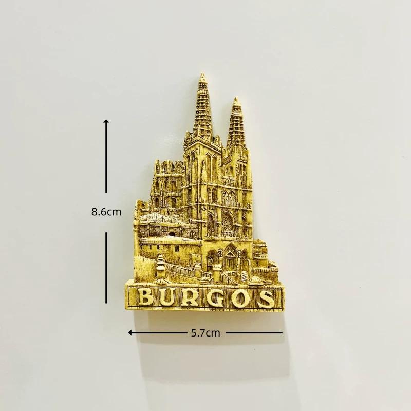 France United Kingdom Netherlands Portugal Italy Resin Fridge Magnet Stickers Travel Souvenir Gift Landscape Refrigerator Magnet Home Kitchen Decor