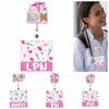 Pink Glitter Nurse Badge Reel 60 Rotating Name Cards Holders Retractable ID Holder  Resident Nurses