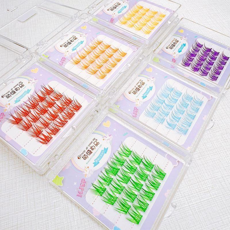 Aimo - Wispy Volume Colored Cluster False Eyelashes