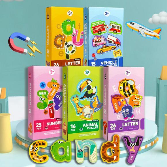 Magnetic Phonics Toy: 26 Uppercase & Lowercase Letter Cards for Kids' Early Learning & Word Practice