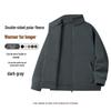 Men's 500G Polar Fleece Stand-Up Collar Jacket, Winter Plus Velvet Thickened Sweatshirt