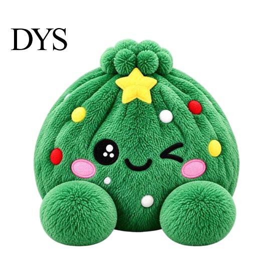 Plush Dumpling Decor Christmas Squeeze Toy, Steamed Bun Plushie for Stress Toy Relief, Stuffed Fidget Party Favors Sensory