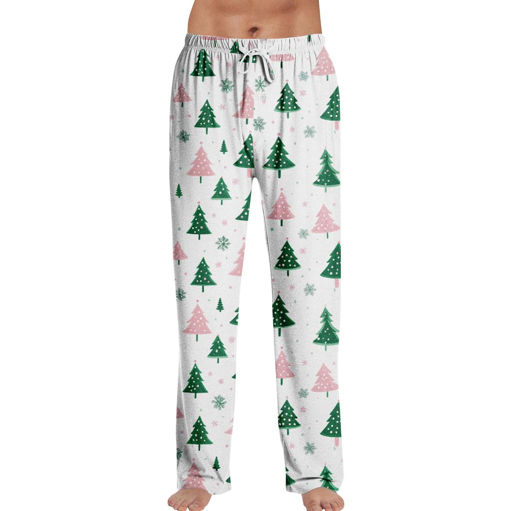 Anime Pajama Pants Sleepwear Casual Drawstring Elastic Waist Pants Comfy Straight Yoga Loose Trousers