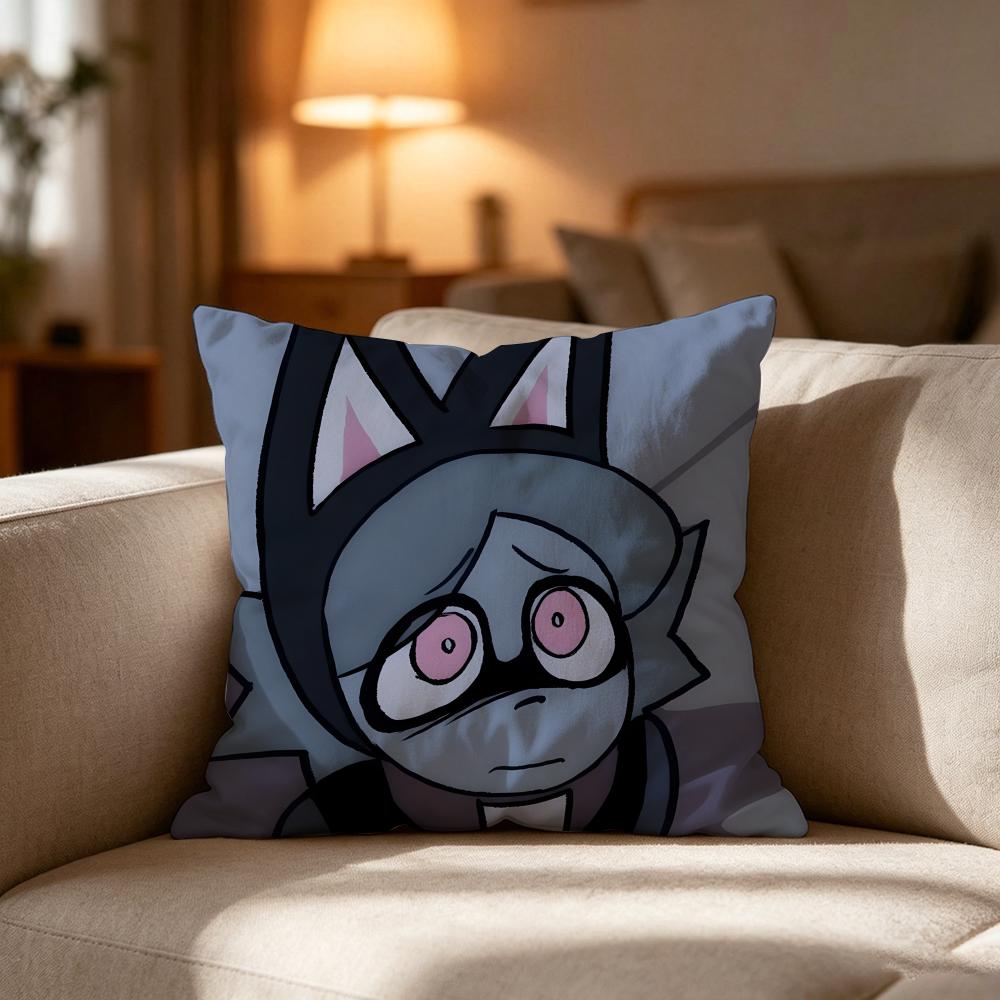 Psycho Ccuties Anime Pillow Case Cushion Cover Soft Washable Pillow Case MultiScene For Couch Bed Travel Office Use