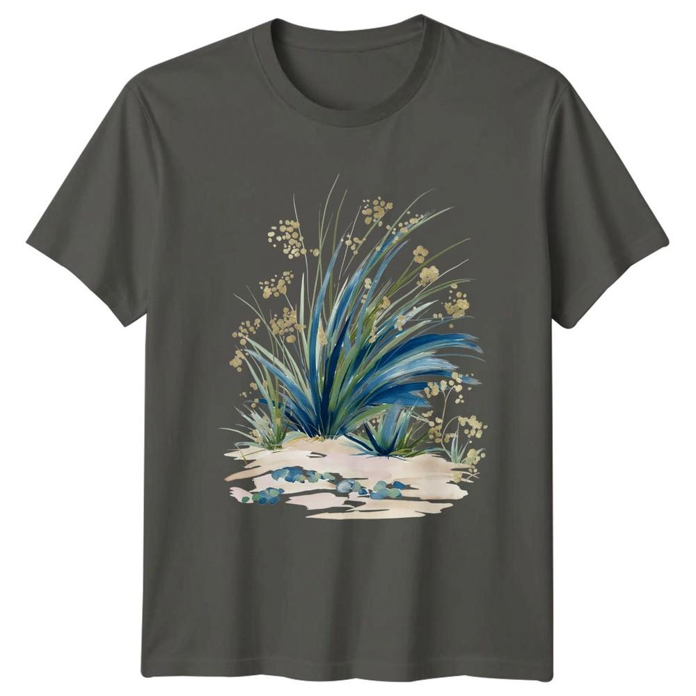 Mediterranean Coastal Seagrass Unisexs TShirt Coastal Nature Gift For Her S