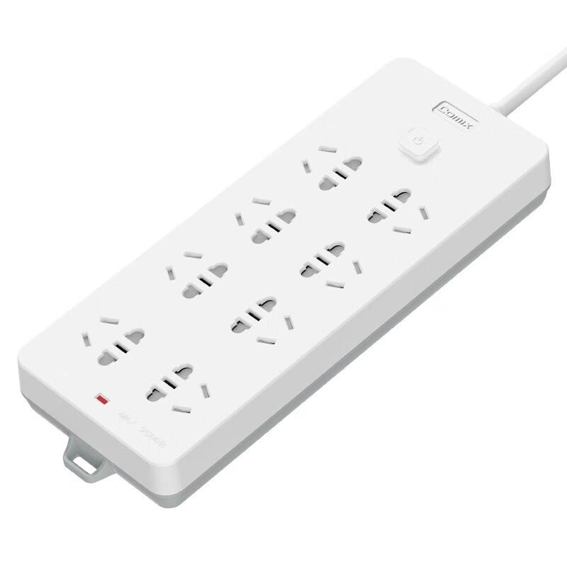 Comix 8-Outlet 5m Extension Power Strip CN Plug (adapter Included)