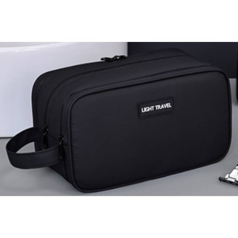 Waterproof Travel Toiletry Bag With Multiple Layers And Letter Pattern For Men And Women