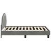 Kids Bed Frame with Headboard Dark Grey 80 x 160 cm Velvet