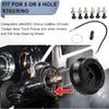 Universal 5 & 6 Hole Steering Wheel Hub Adapter Compatible with Chevy GMC Trucks Pickup Vans Jeep Chrysler Dodge Pontiac Cadillac,Billet Aluminum