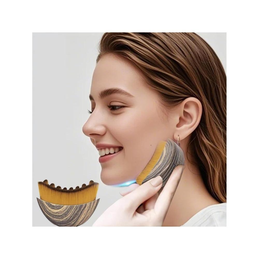 Lymphatic Contour Facial Massage Brush, a Facial Massager with Dry Brush Function, Can Reduce Puffiness and Relieve Fatigue.