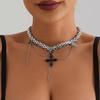 Unique Snake Necklace with Pendant Religious Everyday Wear Necklace Alloy Texture for Fashion Women and Everyday Wear