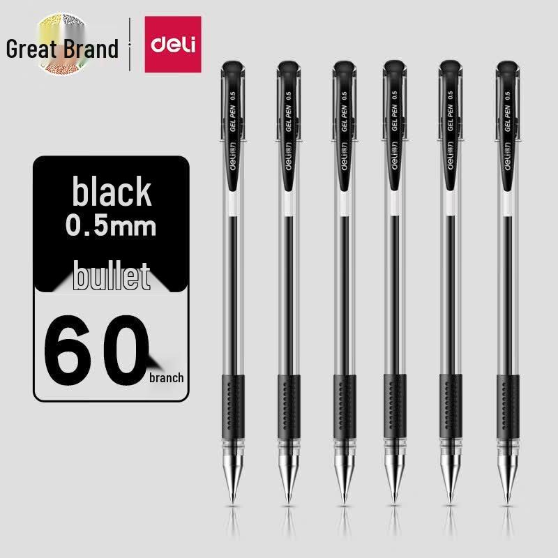 Deli 0.5mm Transparent Barrel Gel Pen