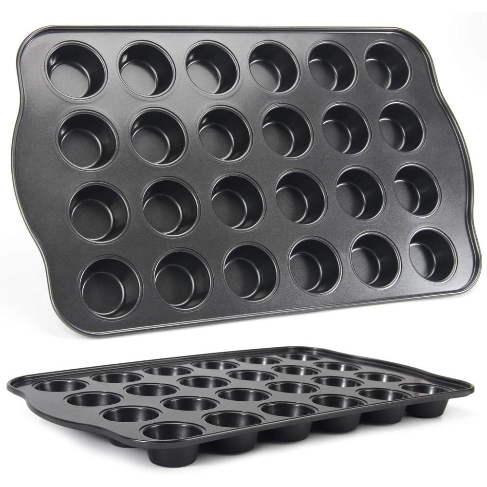 D5 6/12 Cup Square Cupcake Baking Pan Easy To Clean Cupcake Mold Muffin Baking Pan Carbon Steel Baking Pan Non-stick Baking Pan