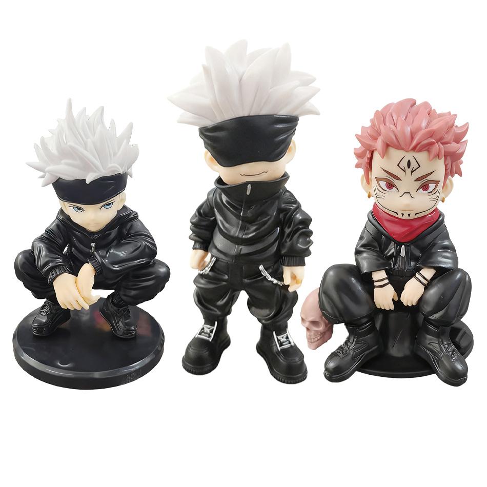 14cm Jujutsu Kaisen Anime Figure Style Satoru Gojo Action Lord Curse Sukuna Figurine Collection Model Doll Toys 3 of the Poseable Articulated Scale
