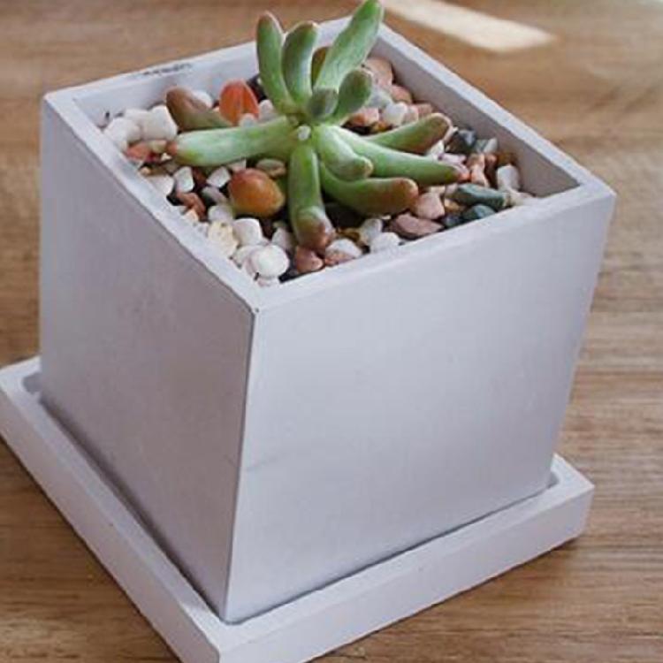 Planter Vase Flowerpot Handcraft Soap Candle Plate Resin Mold Silicone Mould