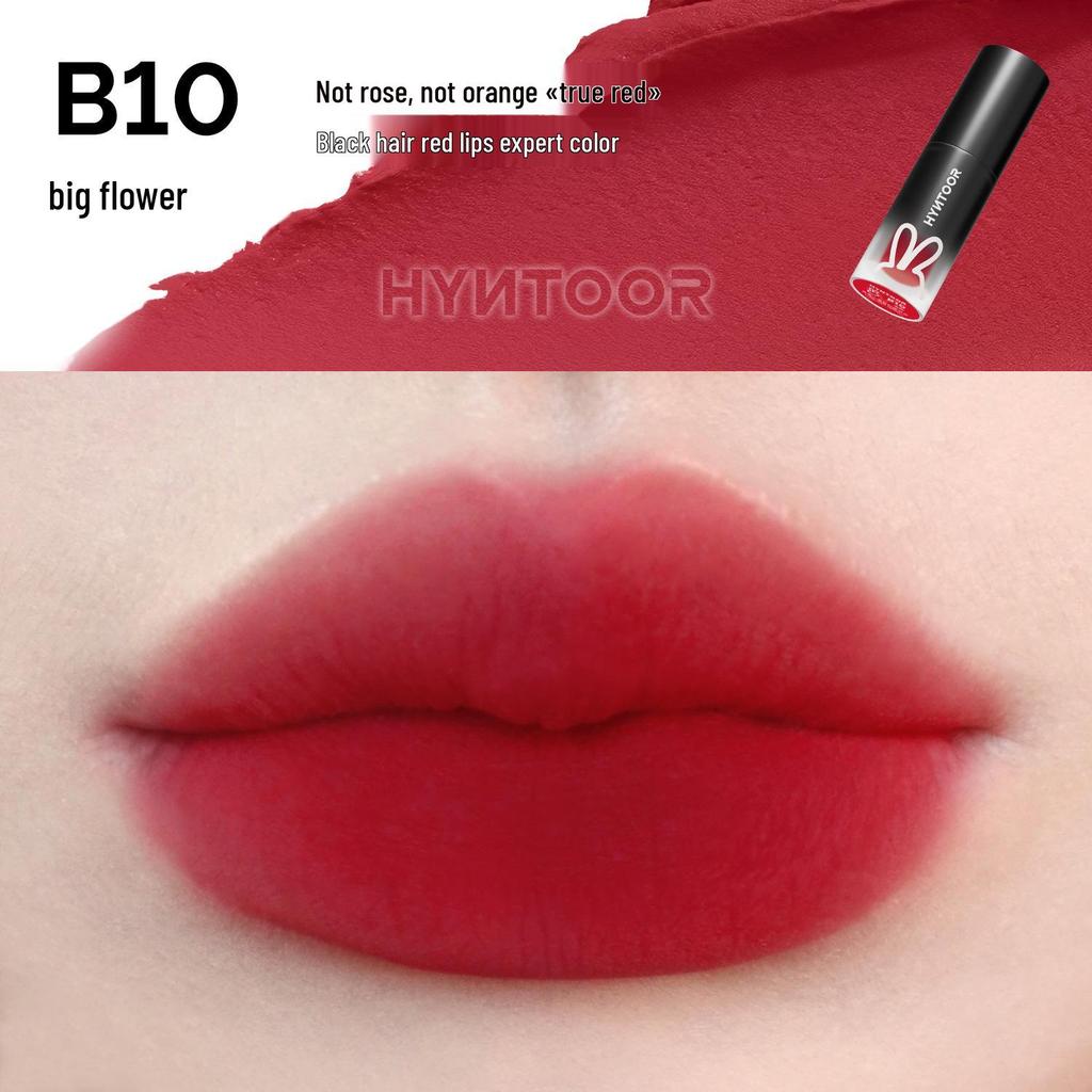 HYNTOOR Black Rabbit Nude Lip Glaze - Planet Glossy Lip Mud Lipstick