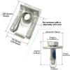 20pcs/10set Universal Under Engine Cover Undertray Clips M6 Body Bolt U-nut Screws Retainer Splash Shield Guard