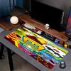 Geometry Dash Print Mouse Pad, Anti‑Slip Desktop Keyboard Mat, for PC Laptop Gaming Working Daily Use, Cool Festival Surprise Gift