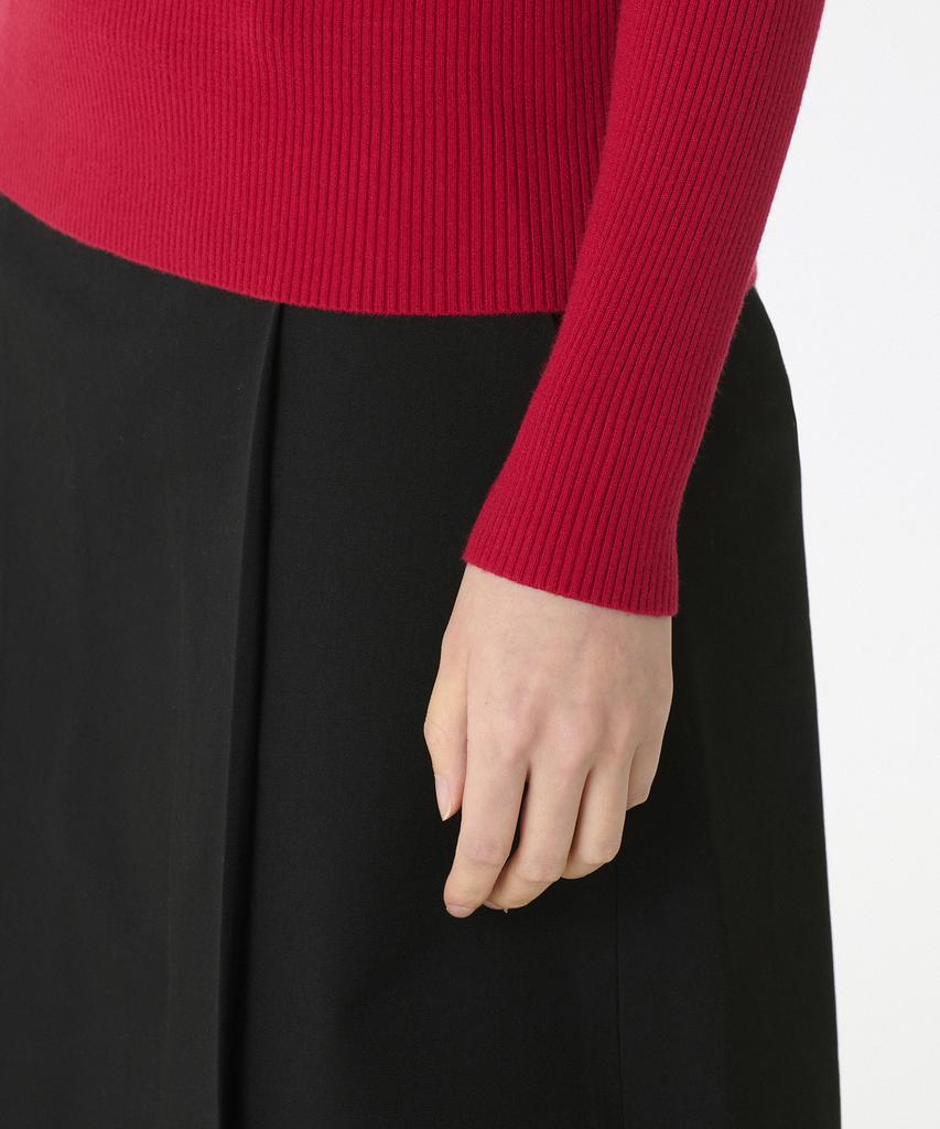 MUSINSA STANDARD WOMAN Women'S Ribbed Slim Turtleneck Knit [Red]