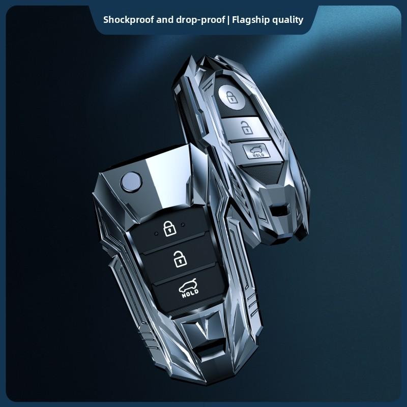 2026 Pegatina Caliente para Coche Funda Carcasa Protectora de Metal para Mando a Distancia de Coche Llavero Para KIA Sportage Cerato Optima K2 K3 K4 K5 RIO Picanto Soul Soren