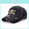 Cappellino da baseball in denim lavato alla moda con protezione solare per uomo e donna, abbigliamento primaverile per esterni