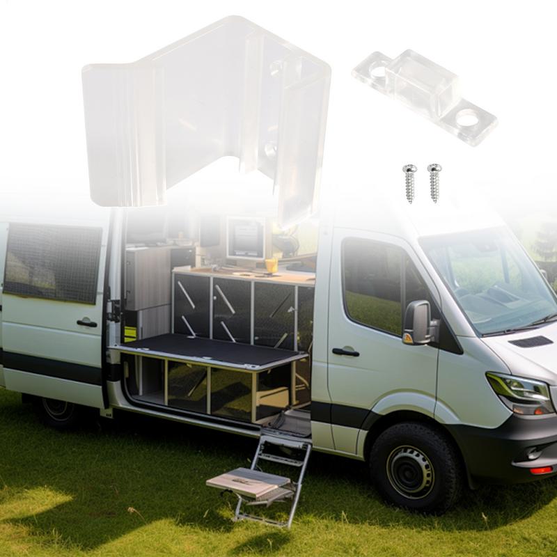 Closet Door Latch Mirrored Closet Catch With Screw Door Lock Safety Interior Hardware Shock Absorption Practical Replacement