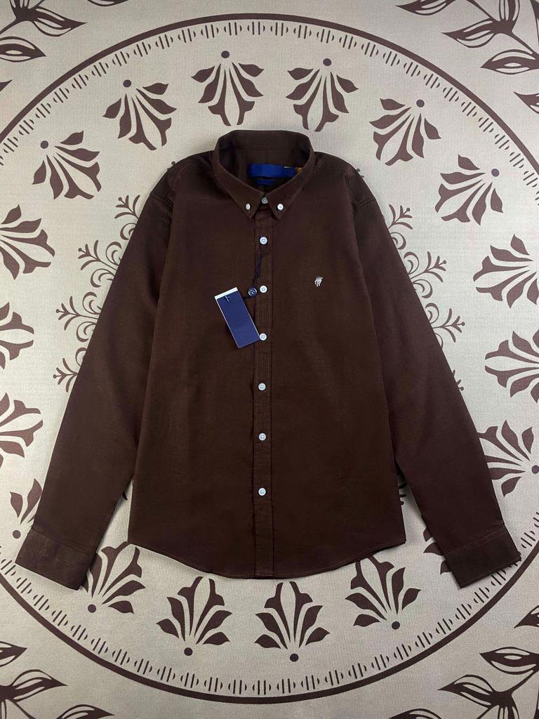 RL Ralph Lauren Dámské lněné polo tričko s logem Little Pony - Dlouhý rukáv, Vyšívané, Ochrana proti slunci, Jaro/Podzim.